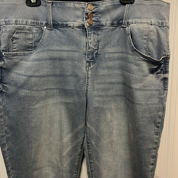 Laurie Felt Light Blue Silky Denim Curve Ankle XL - Picture 11 of 12